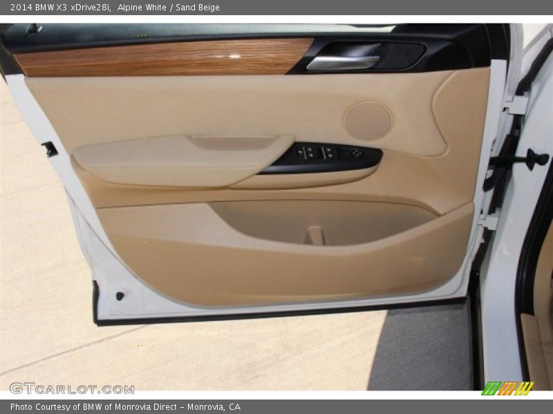 Alpine White / Sand Beige 2014 BMW X3 xDrive28i