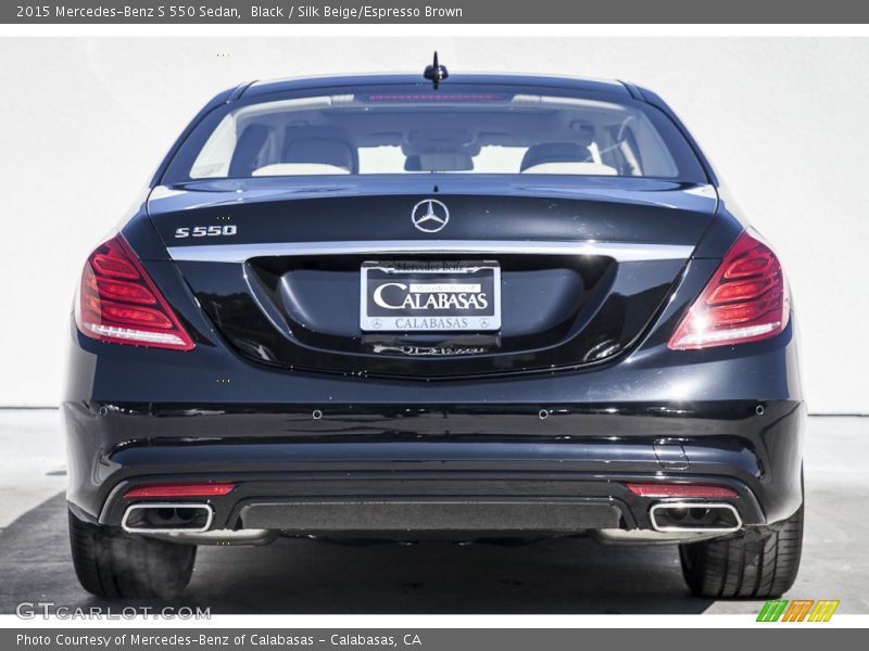 Black / Silk Beige/Espresso Brown 2015 Mercedes-Benz S 550 Sedan