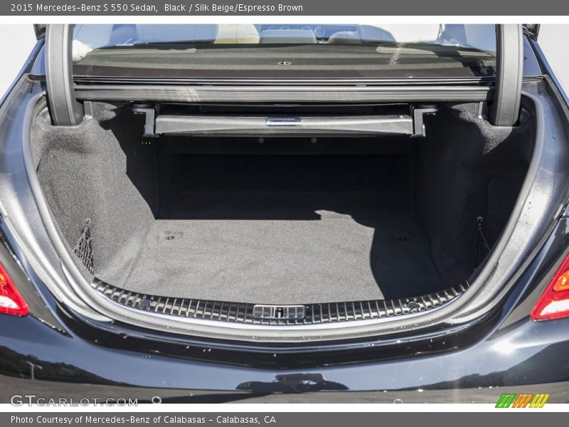 Black / Silk Beige/Espresso Brown 2015 Mercedes-Benz S 550 Sedan