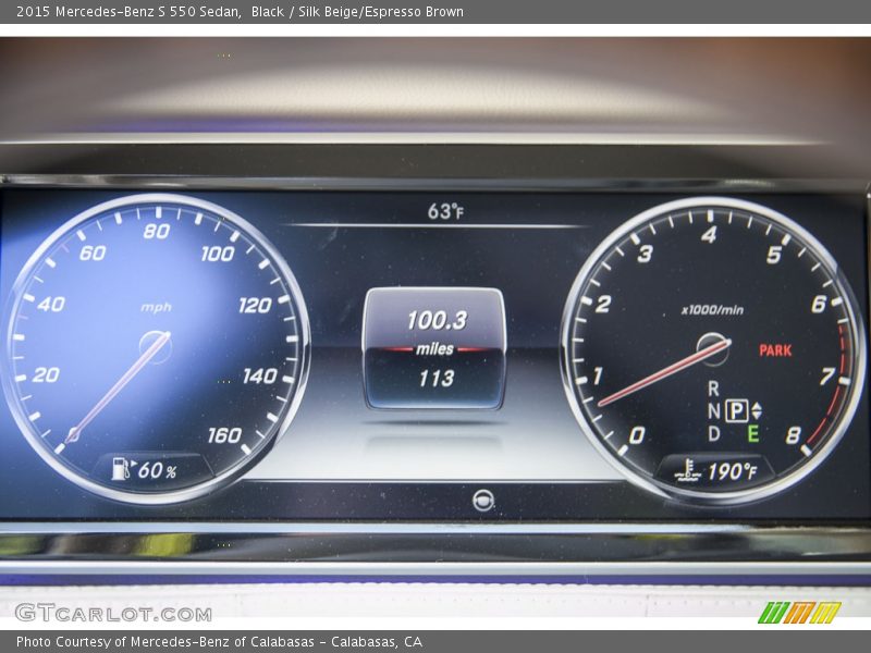 Black / Silk Beige/Espresso Brown 2015 Mercedes-Benz S 550 Sedan