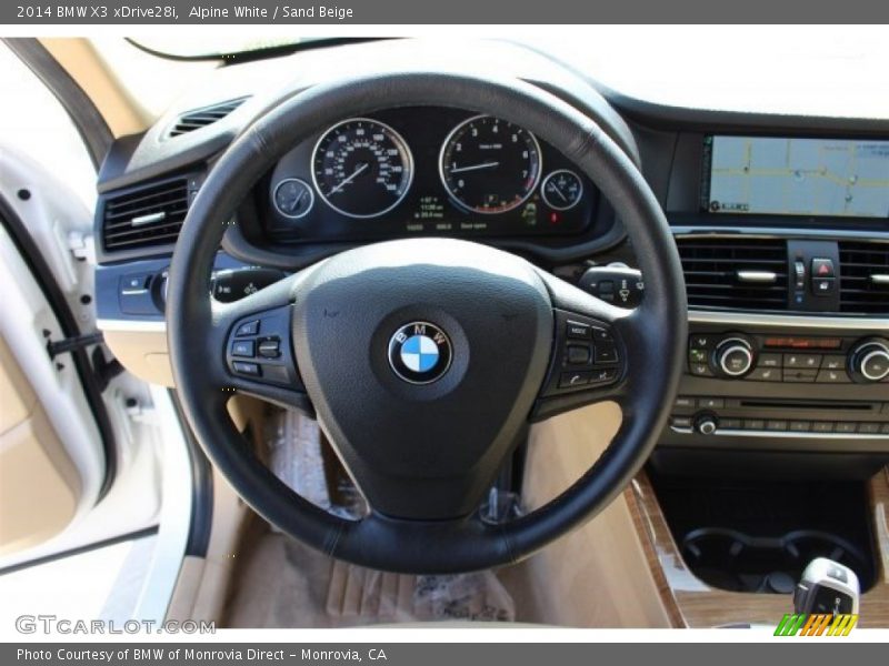 Alpine White / Sand Beige 2014 BMW X3 xDrive28i
