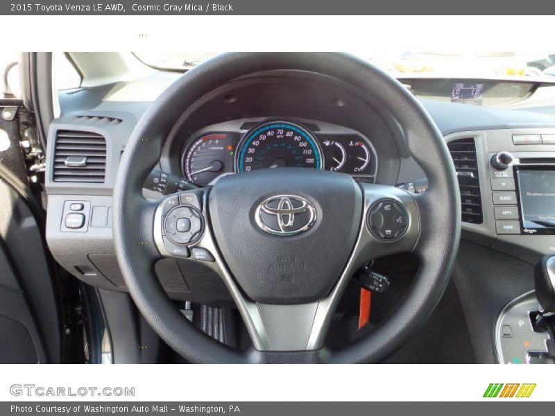 Cosmic Gray Mica / Black 2015 Toyota Venza LE AWD