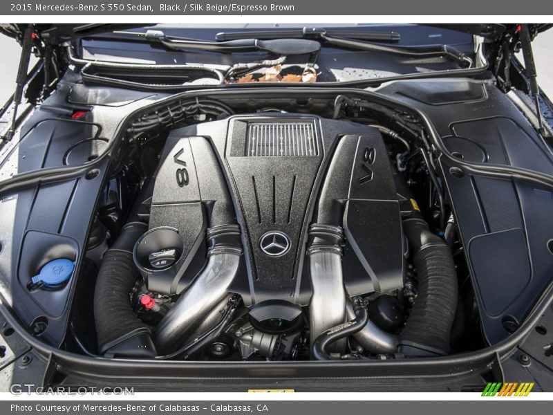Black / Silk Beige/Espresso Brown 2015 Mercedes-Benz S 550 Sedan
