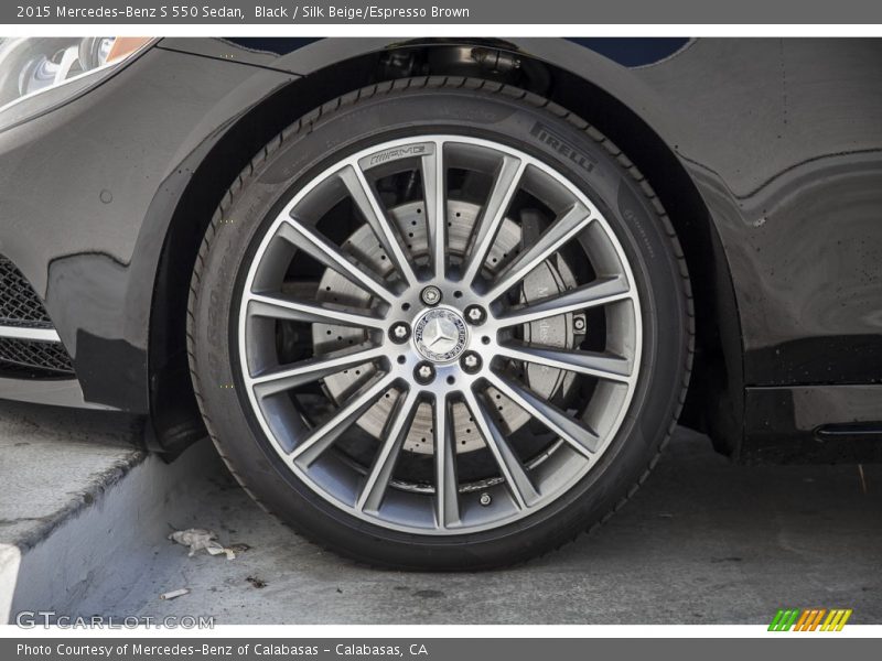 Black / Silk Beige/Espresso Brown 2015 Mercedes-Benz S 550 Sedan