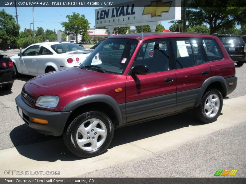 Prussian Red Pearl Metallic / Gray 1997 Toyota RAV4 4WD