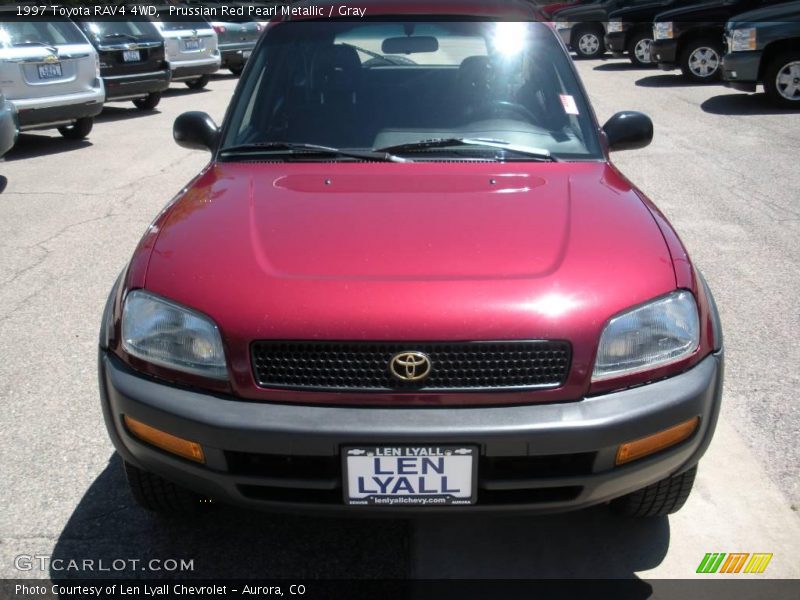 Prussian Red Pearl Metallic / Gray 1997 Toyota RAV4 4WD