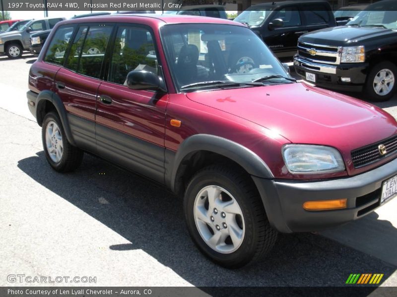 Prussian Red Pearl Metallic / Gray 1997 Toyota RAV4 4WD