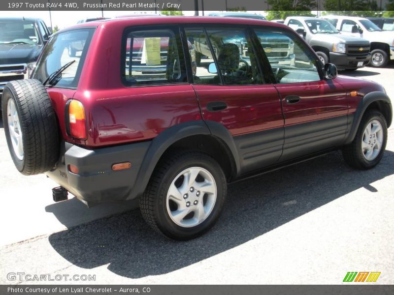 Prussian Red Pearl Metallic / Gray 1997 Toyota RAV4 4WD