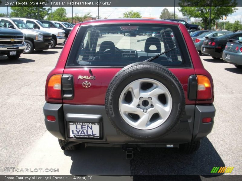 Prussian Red Pearl Metallic / Gray 1997 Toyota RAV4 4WD