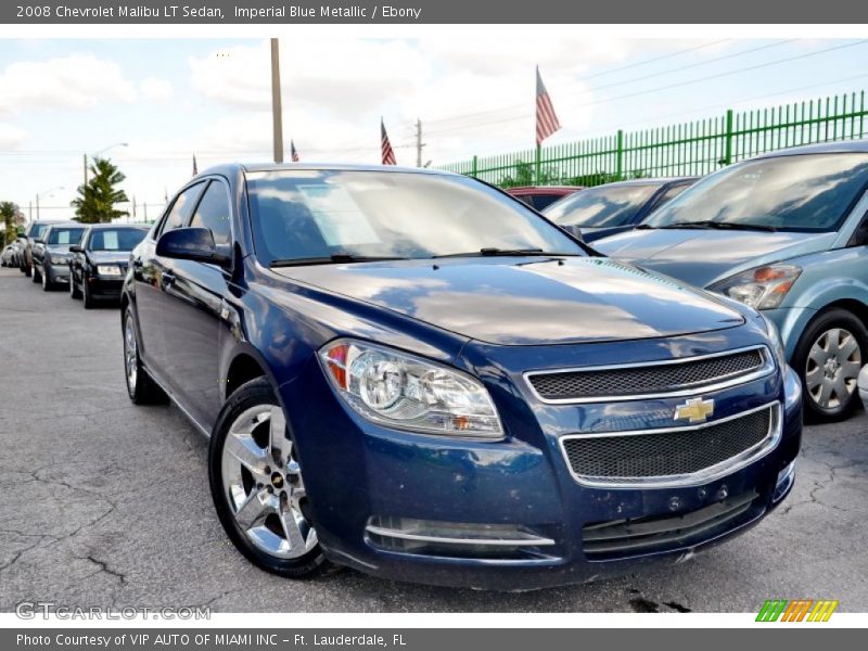 Imperial Blue Metallic / Ebony 2008 Chevrolet Malibu LT Sedan