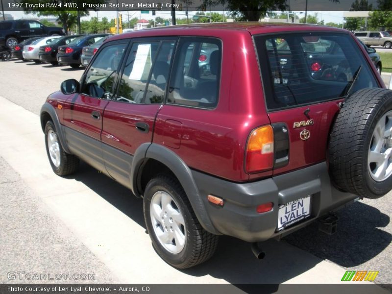 Prussian Red Pearl Metallic / Gray 1997 Toyota RAV4 4WD