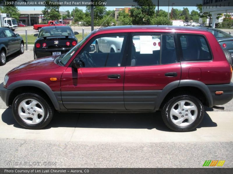Prussian Red Pearl Metallic / Gray 1997 Toyota RAV4 4WD