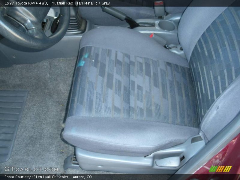 Prussian Red Pearl Metallic / Gray 1997 Toyota RAV4 4WD