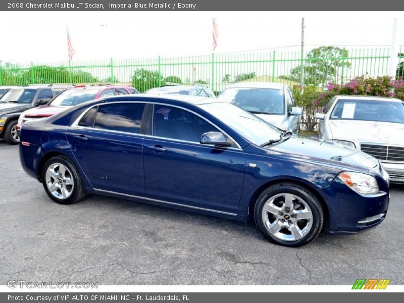 Imperial Blue Metallic / Ebony 2008 Chevrolet Malibu LT Sedan