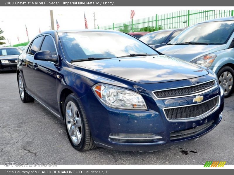 Imperial Blue Metallic / Ebony 2008 Chevrolet Malibu LT Sedan