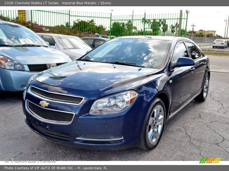 Imperial Blue Metallic / Ebony 2008 Chevrolet Malibu LT Sedan