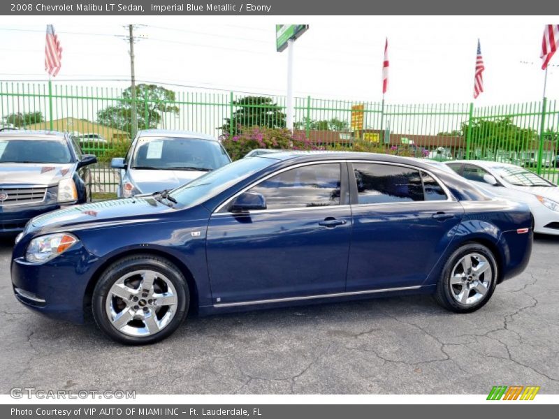 Imperial Blue Metallic / Ebony 2008 Chevrolet Malibu LT Sedan