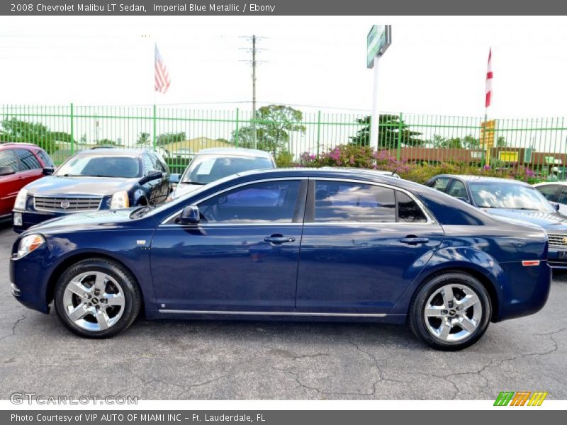 Imperial Blue Metallic / Ebony 2008 Chevrolet Malibu LT Sedan