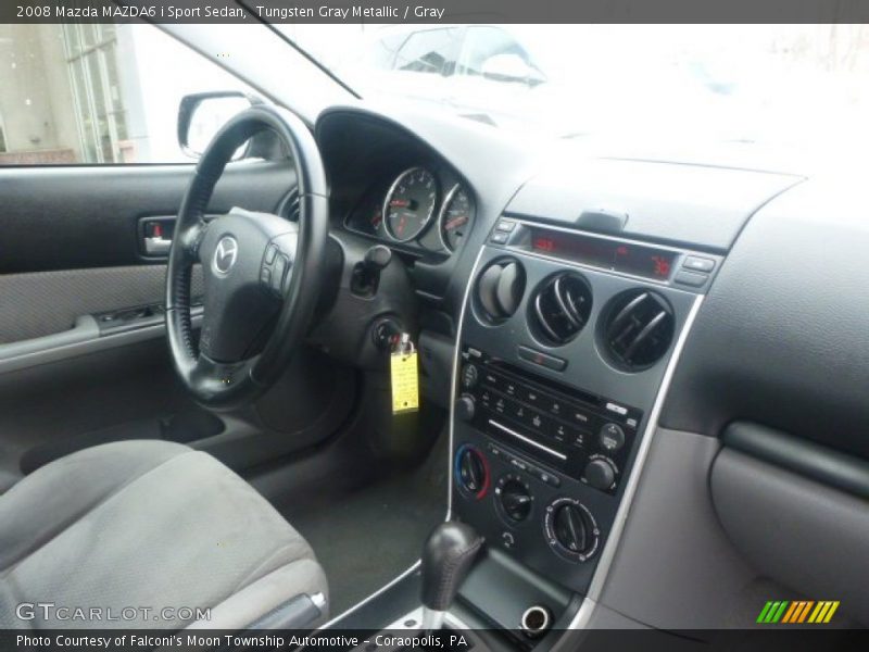 Tungsten Gray Metallic / Gray 2008 Mazda MAZDA6 i Sport Sedan