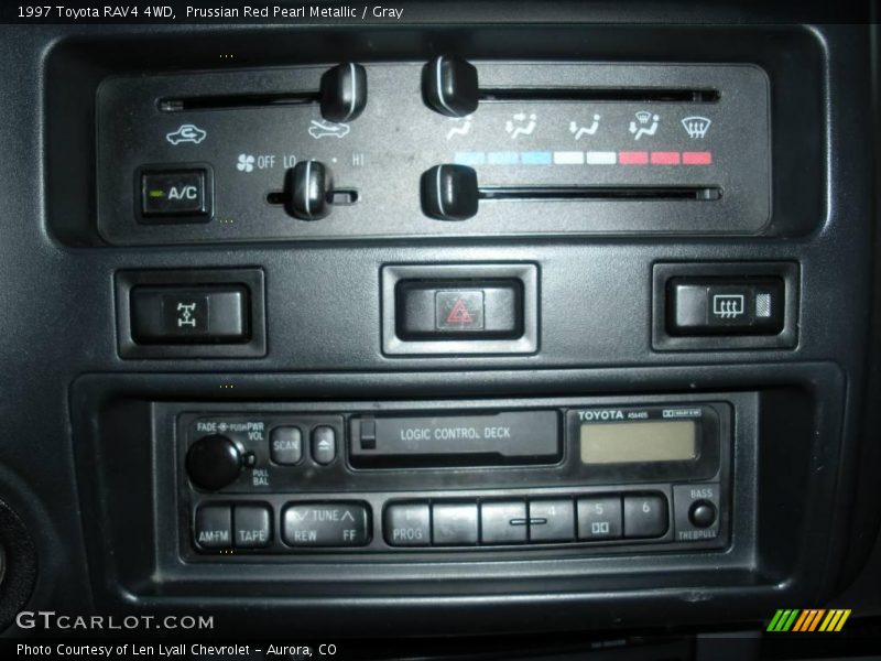 Prussian Red Pearl Metallic / Gray 1997 Toyota RAV4 4WD