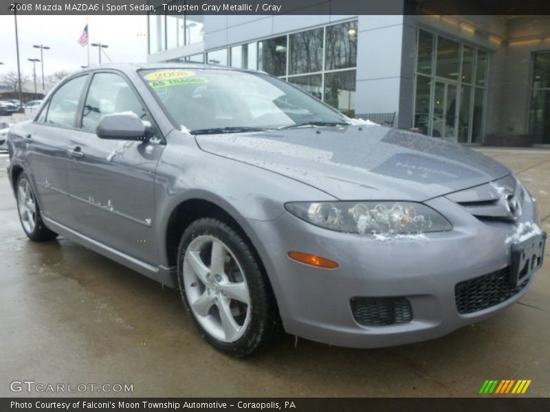 Tungsten Gray Metallic / Gray 2008 Mazda MAZDA6 i Sport Sedan