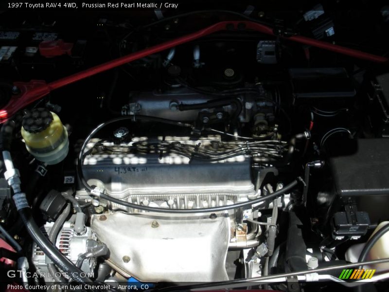 Prussian Red Pearl Metallic / Gray 1997 Toyota RAV4 4WD