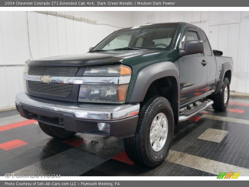 Dark Green Metallic / Medium Dark Pewter 2004 Chevrolet Colorado Z71 Extended Cab 4x4