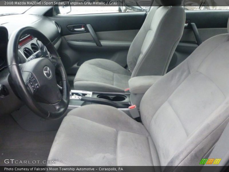 Tungsten Gray Metallic / Gray 2008 Mazda MAZDA6 i Sport Sedan