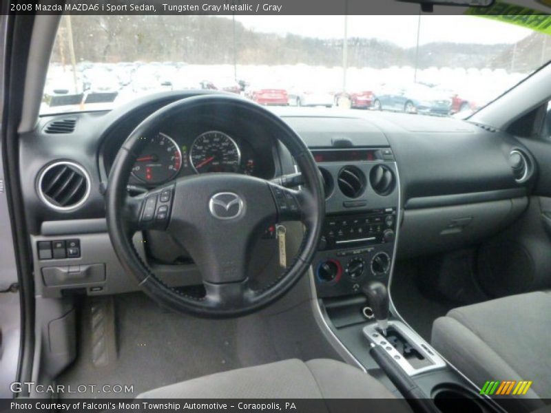 Tungsten Gray Metallic / Gray 2008 Mazda MAZDA6 i Sport Sedan