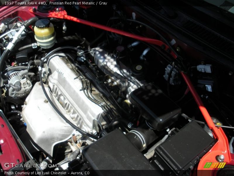 Prussian Red Pearl Metallic / Gray 1997 Toyota RAV4 4WD