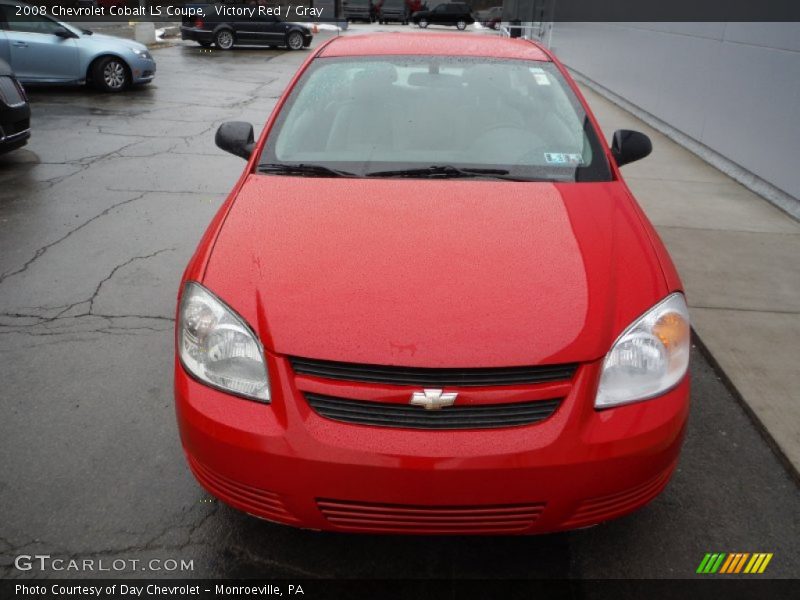 Victory Red / Gray 2008 Chevrolet Cobalt LS Coupe