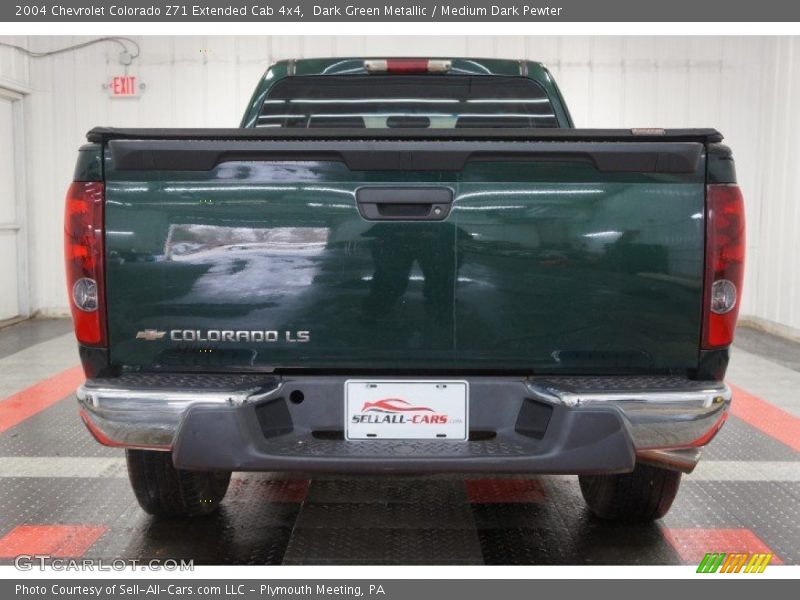 Dark Green Metallic / Medium Dark Pewter 2004 Chevrolet Colorado Z71 Extended Cab 4x4