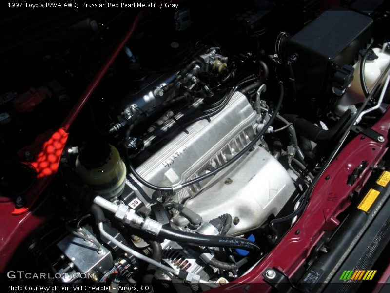 Prussian Red Pearl Metallic / Gray 1997 Toyota RAV4 4WD