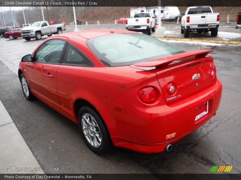 Victory Red / Gray 2008 Chevrolet Cobalt LS Coupe