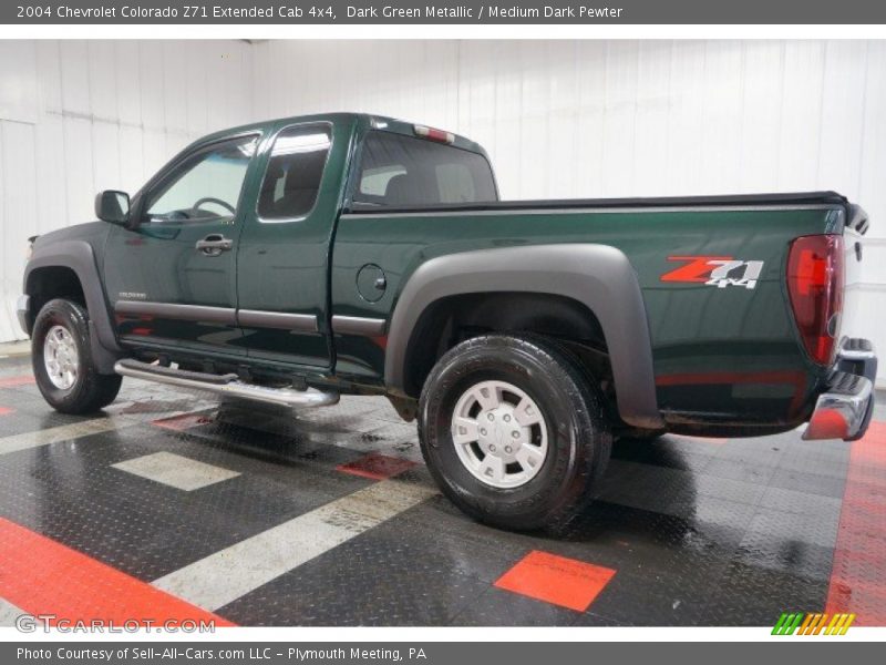 Dark Green Metallic / Medium Dark Pewter 2004 Chevrolet Colorado Z71 Extended Cab 4x4