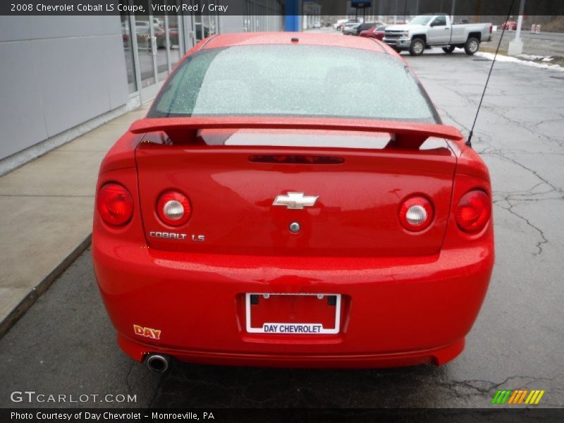 Victory Red / Gray 2008 Chevrolet Cobalt LS Coupe