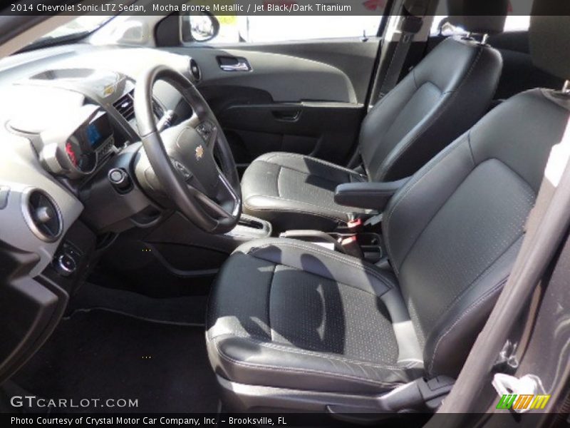 Front Seat of 2014 Sonic LTZ Sedan