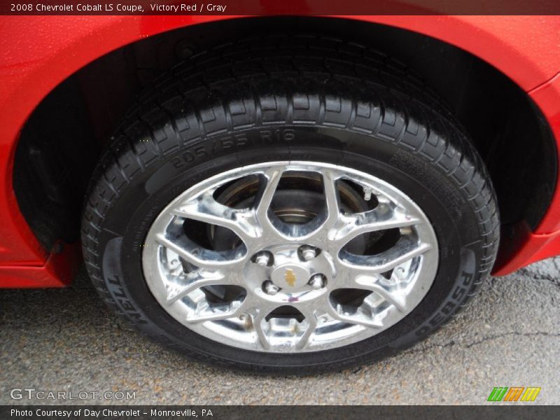 Victory Red / Gray 2008 Chevrolet Cobalt LS Coupe