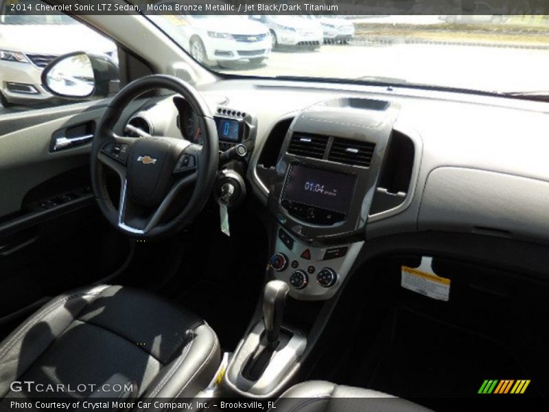 Mocha Bronze Metallic / Jet Black/Dark Titanium 2014 Chevrolet Sonic LTZ Sedan