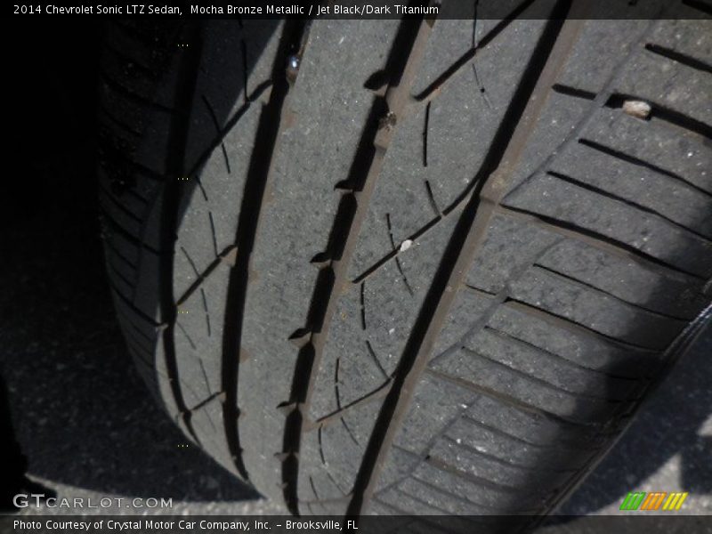 Mocha Bronze Metallic / Jet Black/Dark Titanium 2014 Chevrolet Sonic LTZ Sedan