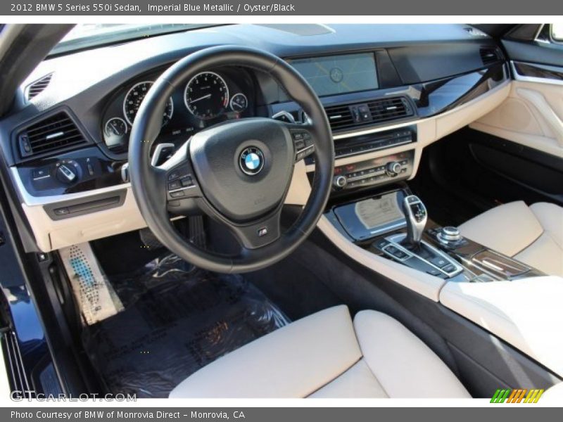  2012 5 Series 550i Sedan Oyster/Black Interior