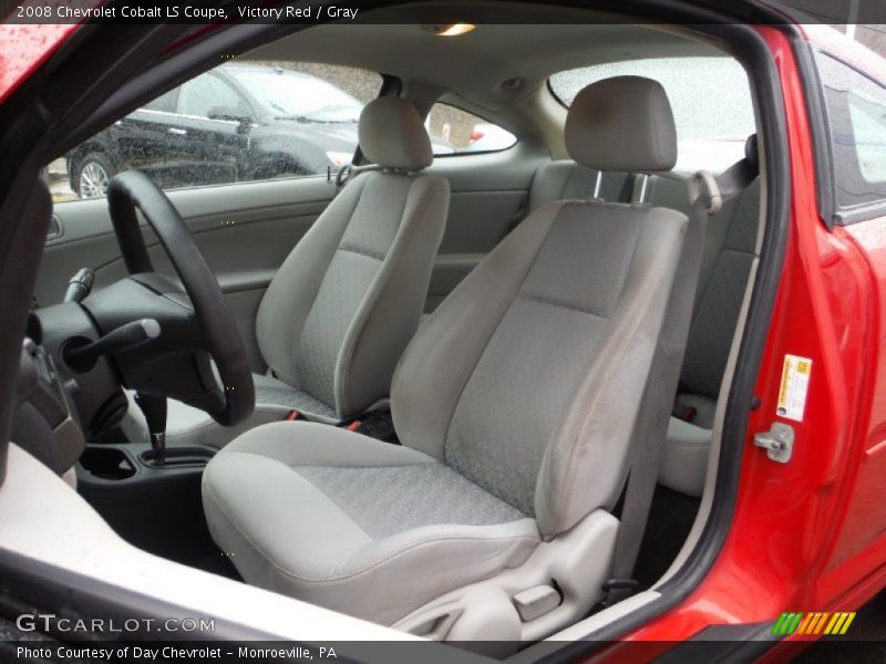 Victory Red / Gray 2008 Chevrolet Cobalt LS Coupe