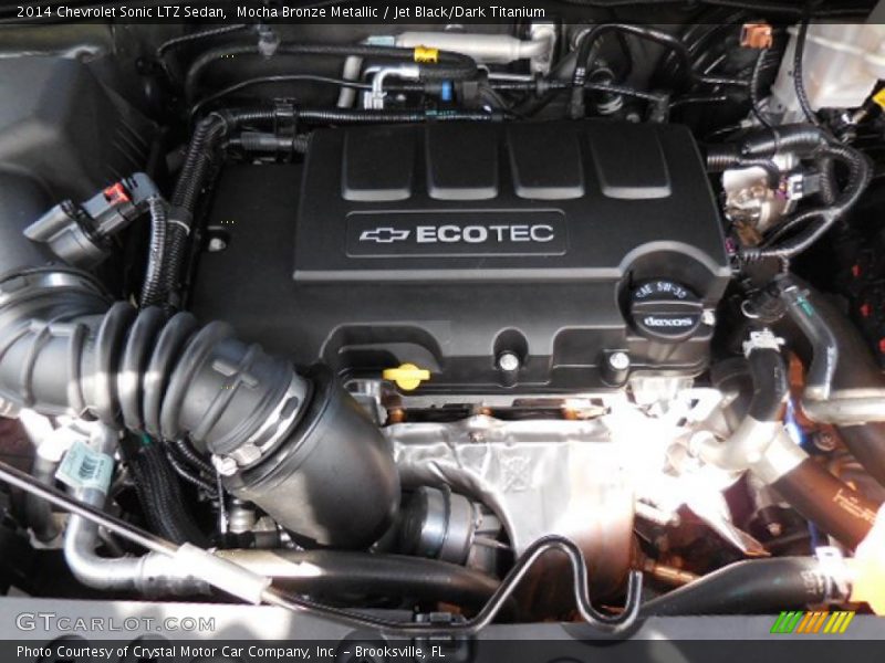 Mocha Bronze Metallic / Jet Black/Dark Titanium 2014 Chevrolet Sonic LTZ Sedan