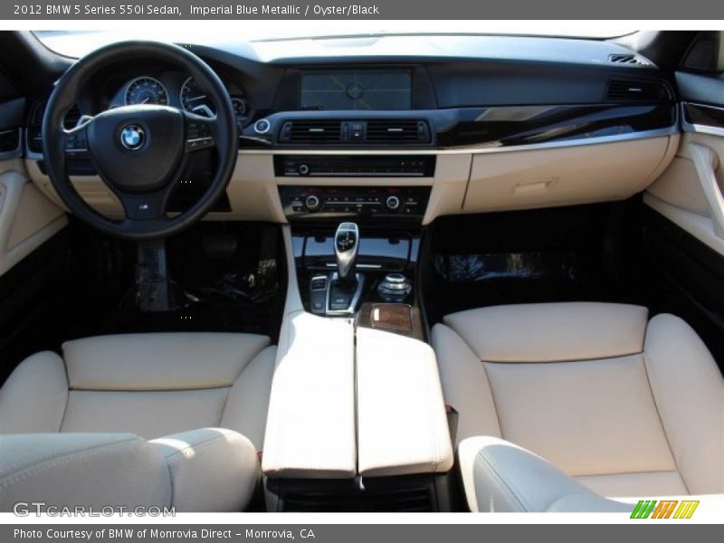 Imperial Blue Metallic / Oyster/Black 2012 BMW 5 Series 550i Sedan