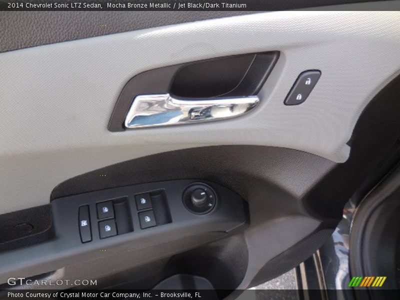 Mocha Bronze Metallic / Jet Black/Dark Titanium 2014 Chevrolet Sonic LTZ Sedan