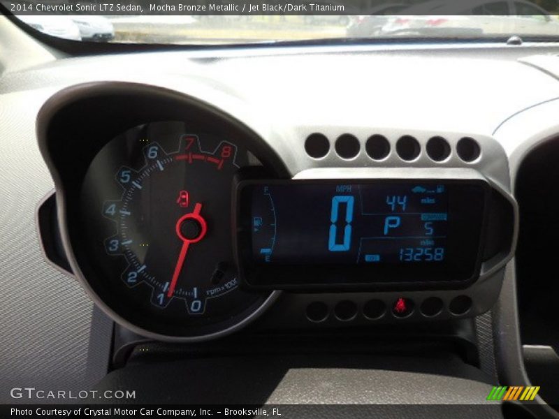 Mocha Bronze Metallic / Jet Black/Dark Titanium 2014 Chevrolet Sonic LTZ Sedan