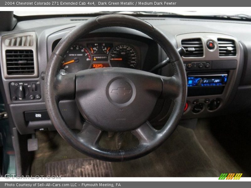Dark Green Metallic / Medium Dark Pewter 2004 Chevrolet Colorado Z71 Extended Cab 4x4