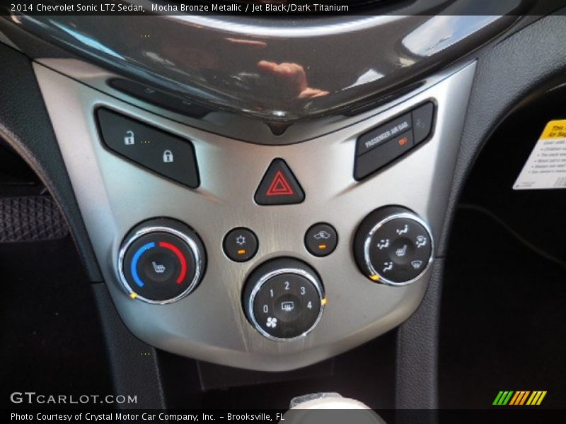 Mocha Bronze Metallic / Jet Black/Dark Titanium 2014 Chevrolet Sonic LTZ Sedan