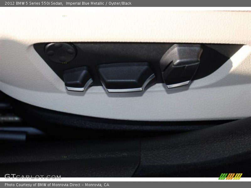 Imperial Blue Metallic / Oyster/Black 2012 BMW 5 Series 550i Sedan