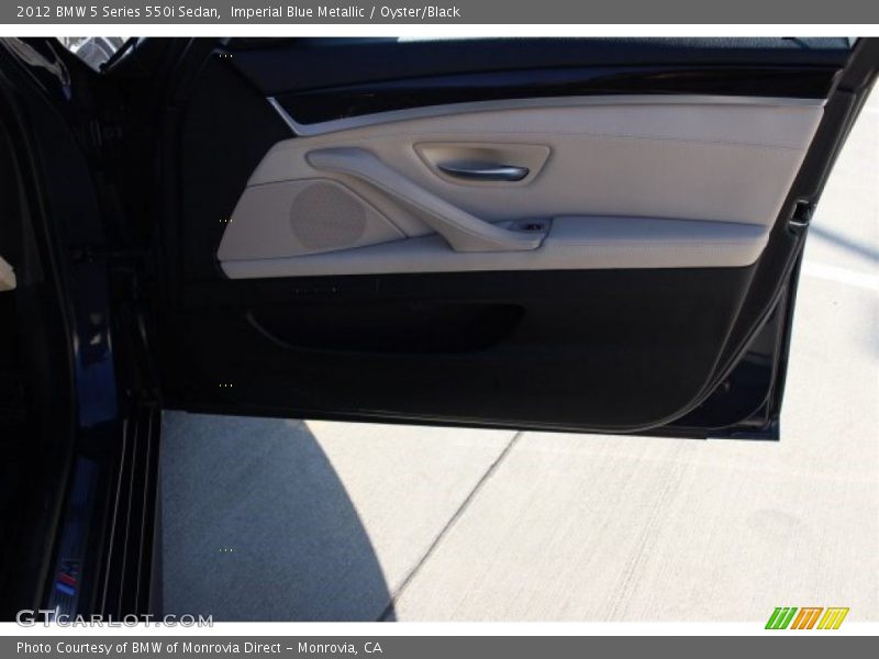 Imperial Blue Metallic / Oyster/Black 2012 BMW 5 Series 550i Sedan